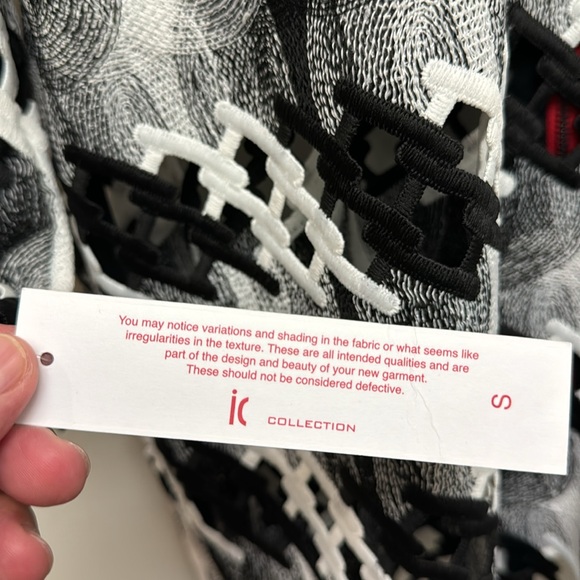 NWT ic by Connie lattice cut out see Thur zip up jacket SM - Picture 6 of 9